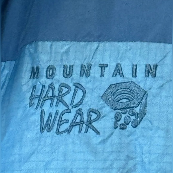 MOUNTAIN HARDWEAR "CHILLWAVE" Blue DOWN JACKET Women’s XL - Picture 10 of 13
